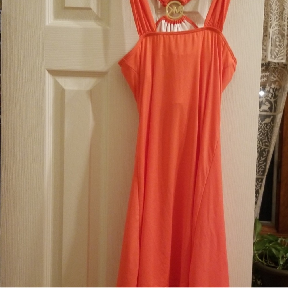 Genuine Michael Kors Orange swim Halter dress - Picture 4 of 5